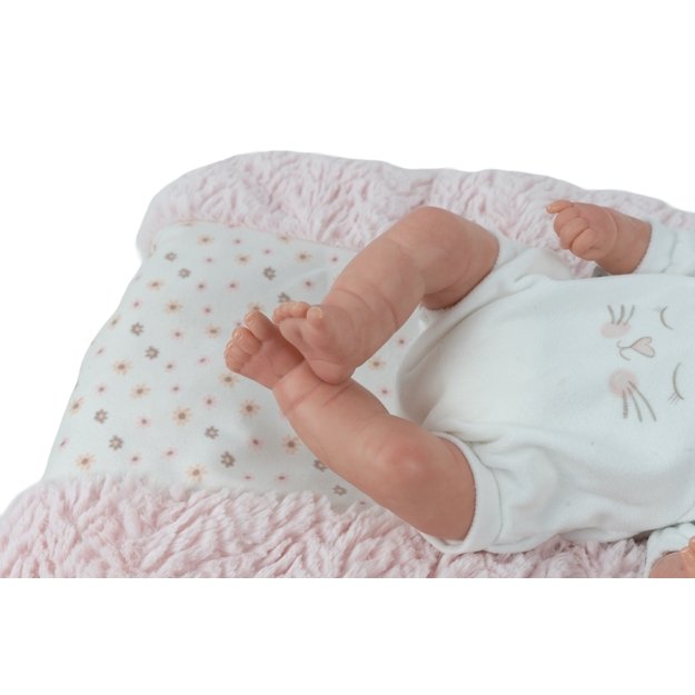 Arias Reborn lėlė kūdikėlis su miego pagalve, 35 cm 5