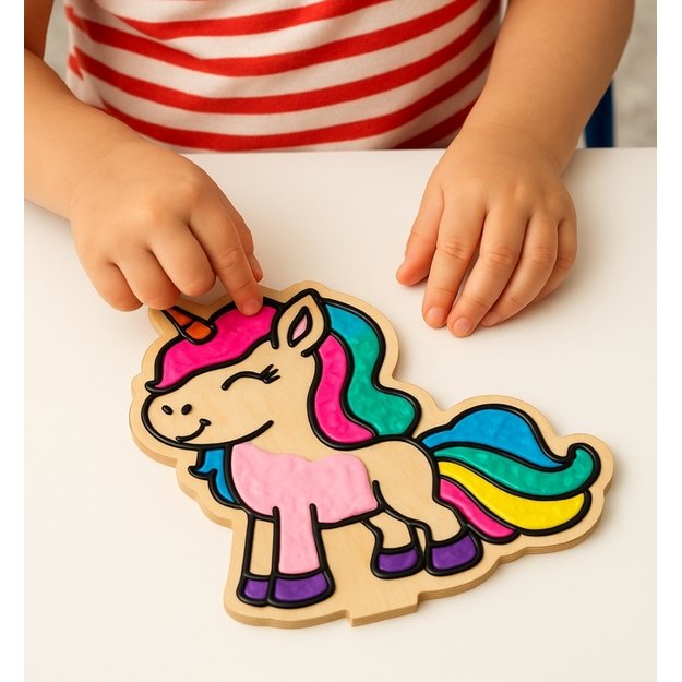 Splat Planet kūrybinis modelino rinkinys su mediniais Vienaragiais 6