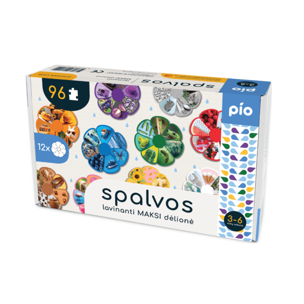 Lavinanti dėlionė SPALVOS, 3-6 metų vaikams